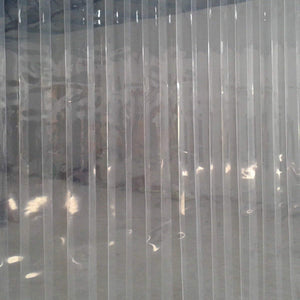 Kuber Industries 6 Strips PVC AC Curtain, 7ft, 0.5mm Transparent, CKTS19, Standard, CTKTC0141