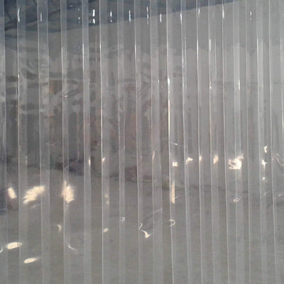 Kuber Industries 6 Strips PVC AC Curtain, 7ft, 0.5mm Transparent, CKTS19, Standard, CTKTC0141
