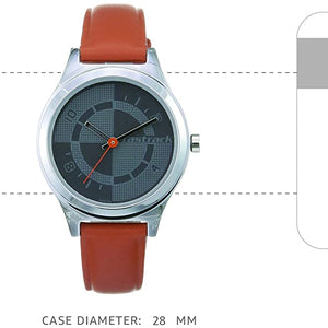 Checkmate Bicolour Dial & Brown Leather