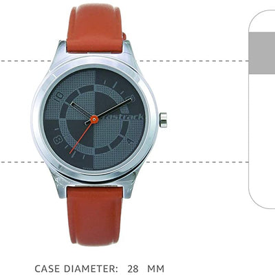 Checkmate Bicolour Dial & Brown Leather
