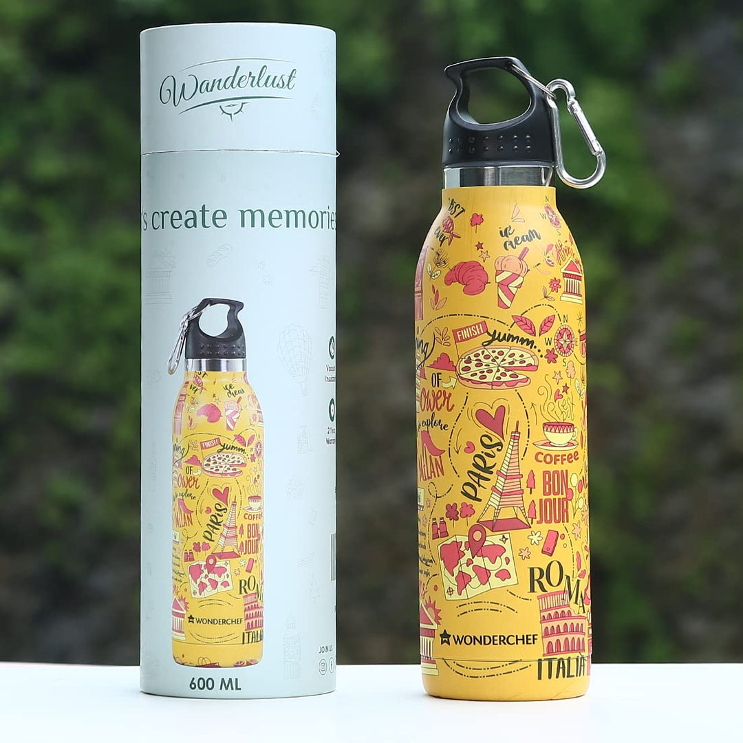 Wanderlust, 600ml, Double Wall Stainless Steel,.