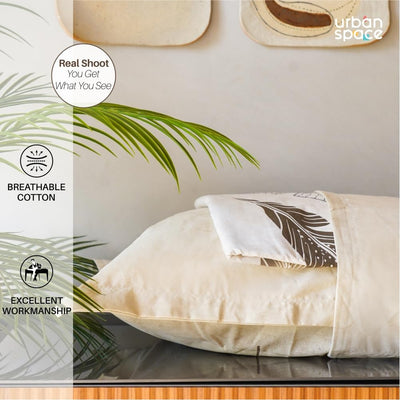 Fitted King Size Cotton Bedsheet - Sweet Cherry Light Brown