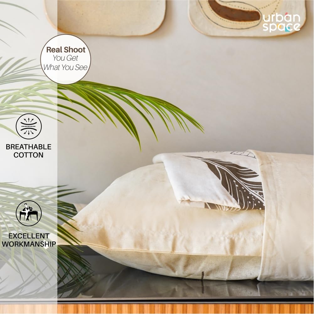 Fitted King Size Cotton Bedsheet - Sweet Cherry Light Brown