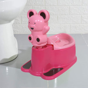 Kuber Industries Potty Training Seat|Portable Baby Potty Seat|Kids Potty Seat|Potty Seat For 1 + Year Child|PINK