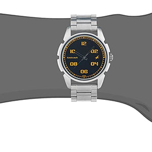 Fastrack Black & Silver