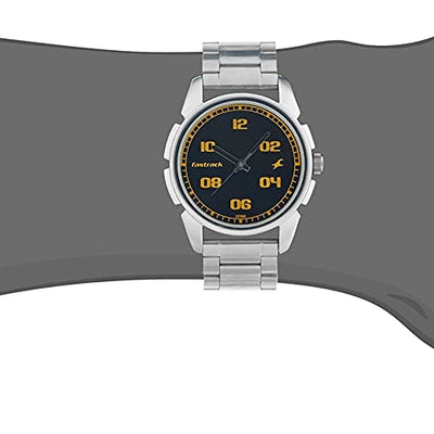 Fastrack Black & Silver
