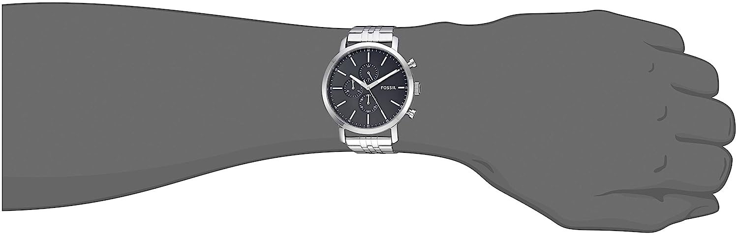 Fossil Luther Black Dial Men 44mm