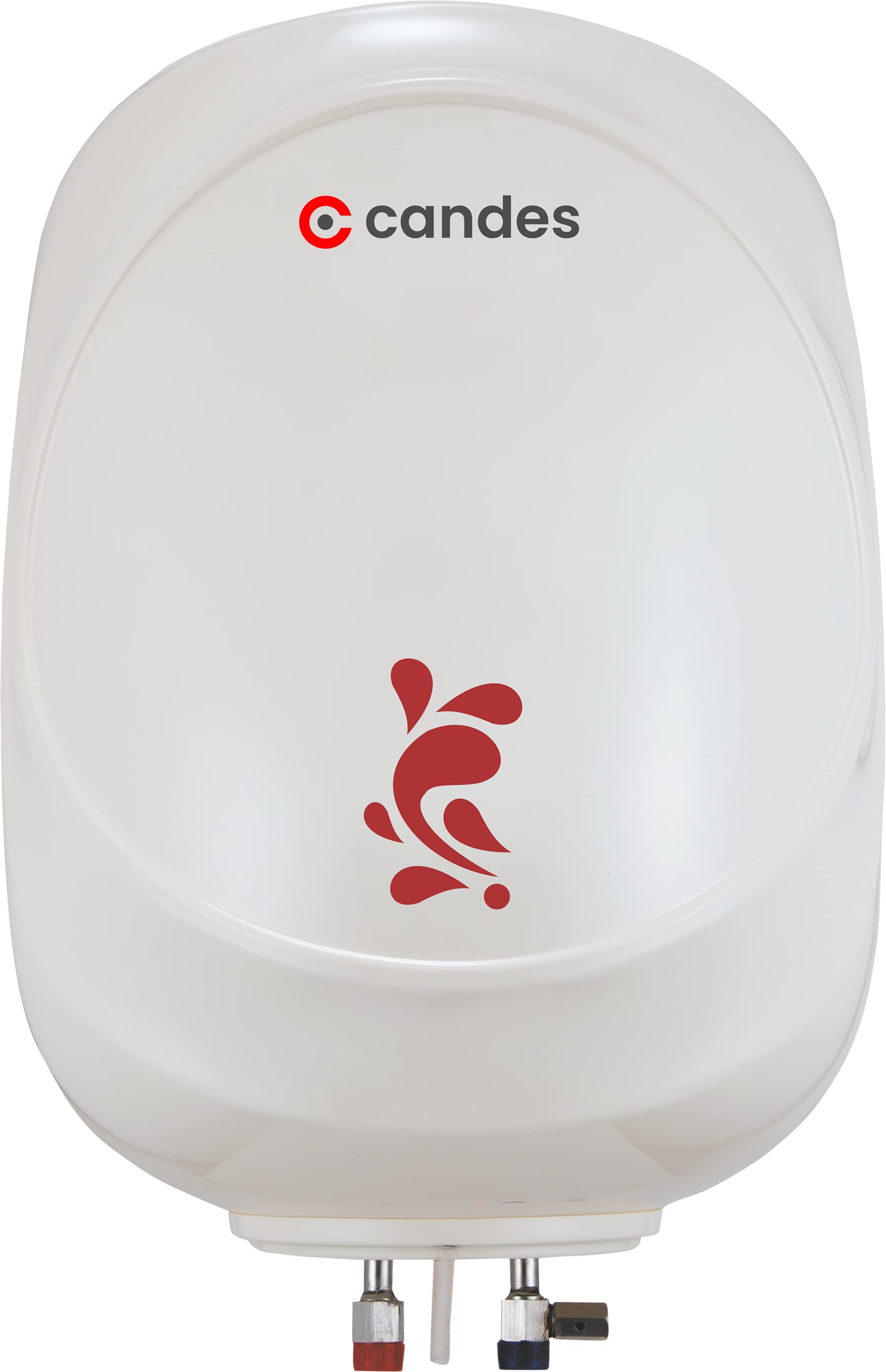 Candes 5 Star Rated Automatic Storage Electric Water Heater with Installation Kit, 2kW Geyser (Ivory,Gracia ABS Model) (15 litre)