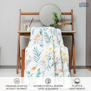 Cotton Bedsheet + AC Blanket Combo Pack - (Combo 26 - France + Majestic Pink bedsheet)