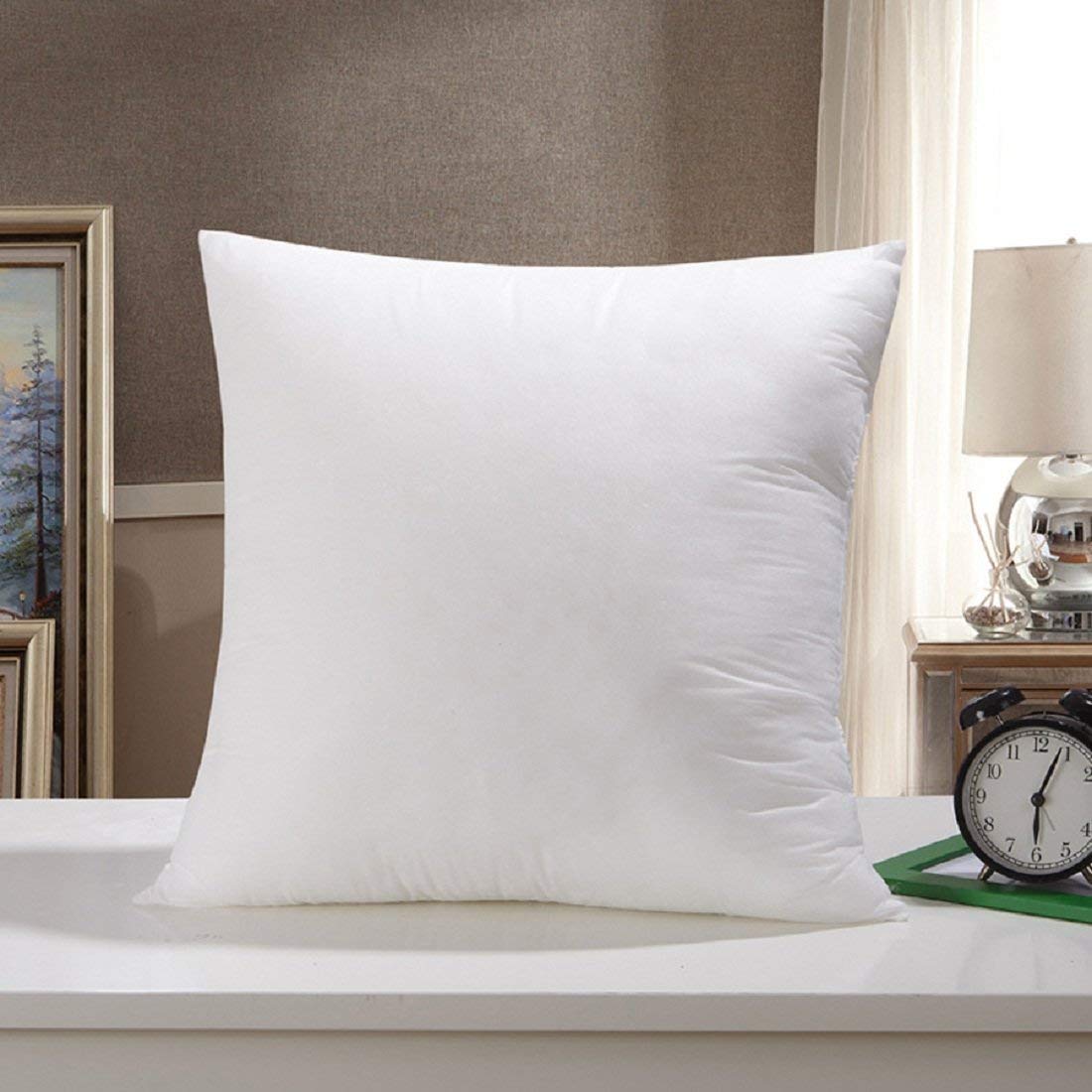 Kuber Industries Microfibre Cushion Filler Set of 2 Pieces (16"x16", White, CTKTC013954)