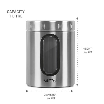Steel Crispy Storage Jar (Milton)
