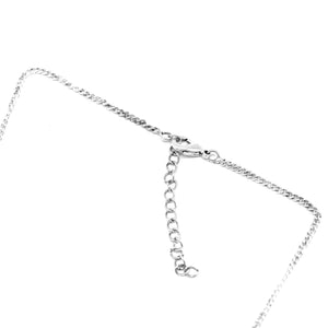 TEEJH Abhita Floral Polki Silver Oxidized Necklace for Women