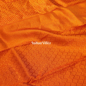 Yellow Kanchipuram Silk Saree