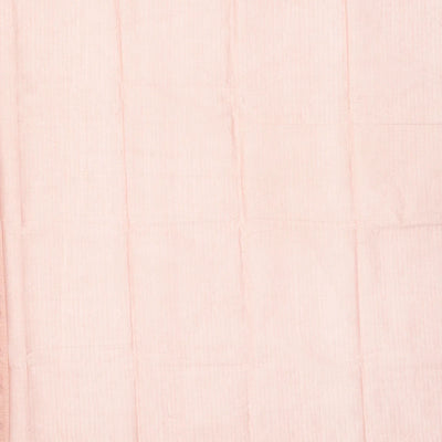 Baby Pink Handloom Rasipuram Cotton Saree With Mango Motifs