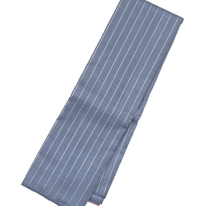 Grey Handloom Kanchipuram Silk Saree With Stripes