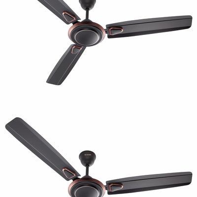 Candes Breeza 1200mm/48 inch High Speed Anti dust Decorative 3 Star Rated Ceiling Fan 405 RPM with 2 Yrs Warranty (Pack of 1,Coffee Brown) (Coffee Brown, Pack of 2)