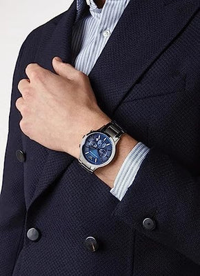 Emporio Armani Renato Blue Dial Men 41mm