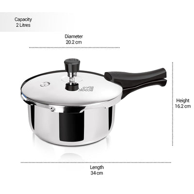 Triply Stainless Steel Pressure Cooker Outer Lid (Milton Procook)