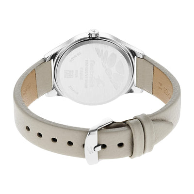 Stunners 2.0 Silver Dial Analog Grey Leather