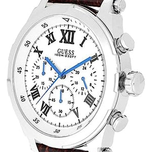 Guess Anchor White Dial Men 46mm