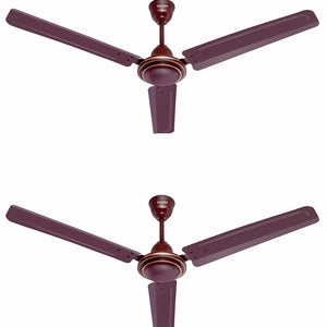Candes Magic 48 inch /1200 MM High Speed Anti Dust Ceiling Fan, 405 RPM with 2 Years Warranty (Brown, Pack of 2)