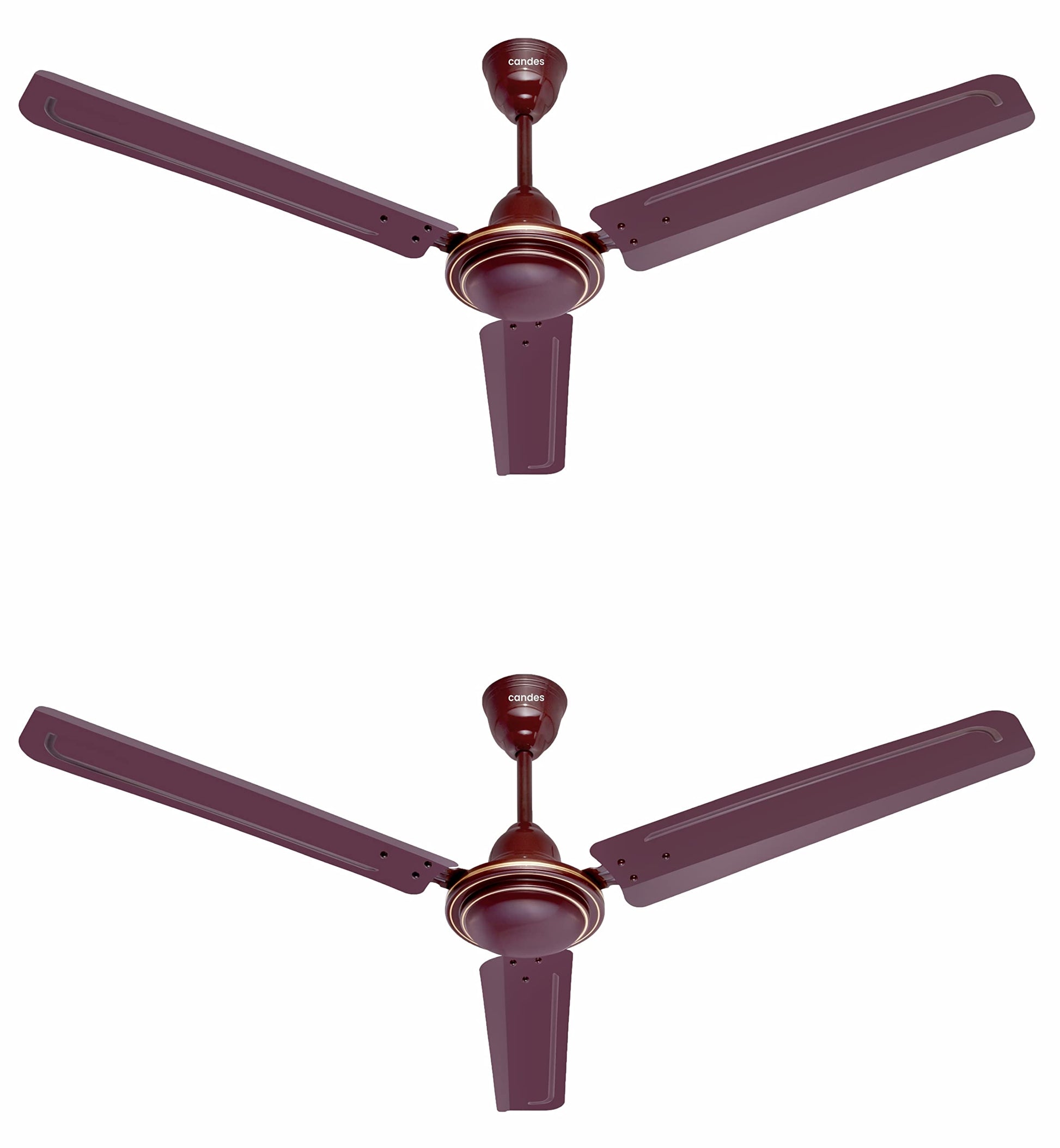 Candes Magic 48 inch /1200 MM High Speed Anti Dust Ceiling Fan, 405 RPM with 2 Years Warranty (Brown, Pack of 2)
