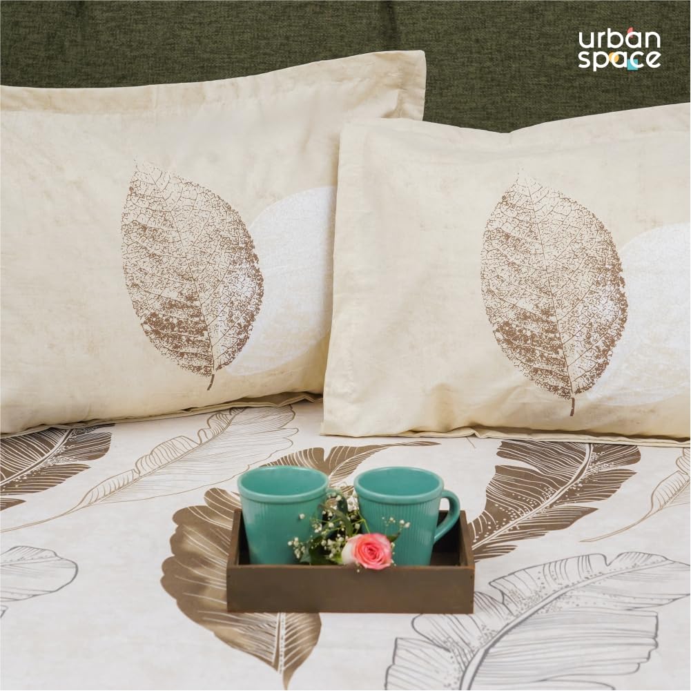 Fitted King Size Cotton Bedsheet - Sweet Cherry Light Brown