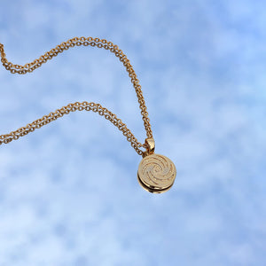 18K Gold Plated Air Element Necklace