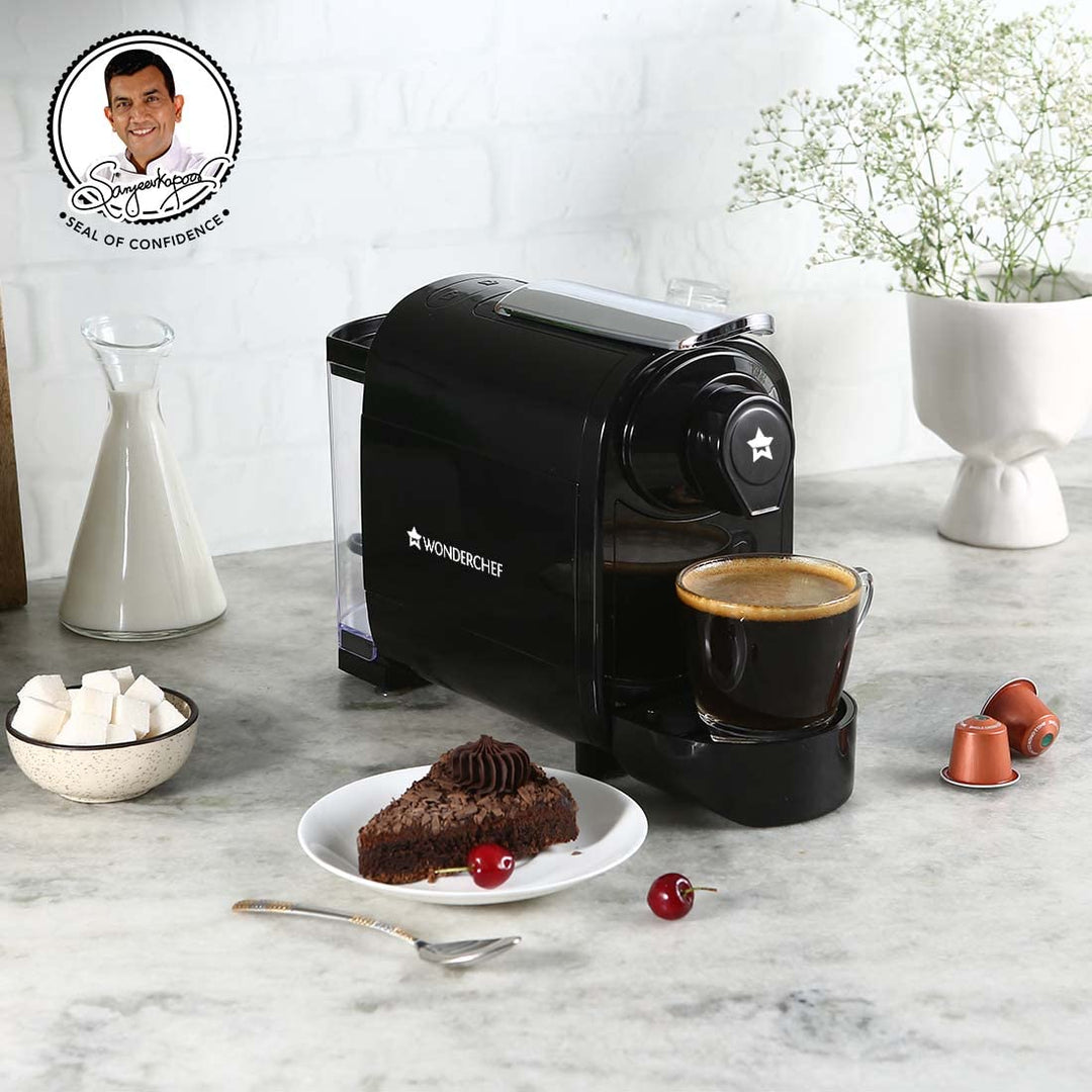 Wonderchef Renewed Regalia Capsule Coffee Machine with Frother