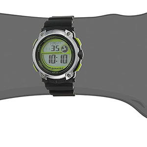 SF Grey & Green Dial Plastic Strap