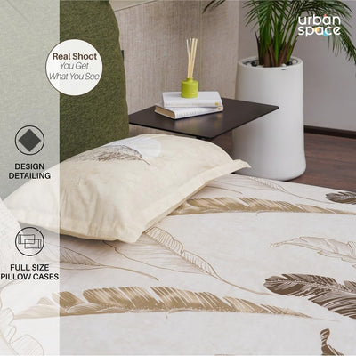 Fitted King Size Cotton Bedsheet - Sweet Cherry Light Brown