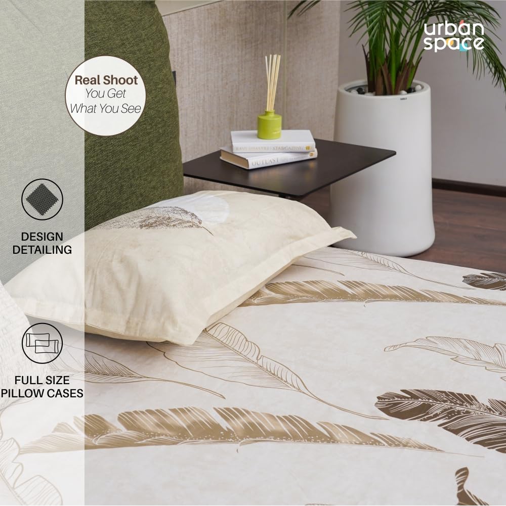 Fitted King Size Cotton Bedsheet - Sweet Cherry Light Brown