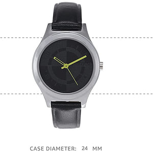Checkmate Black Dial & Leather Strap