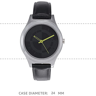 Checkmate Black Dial & Leather Strap