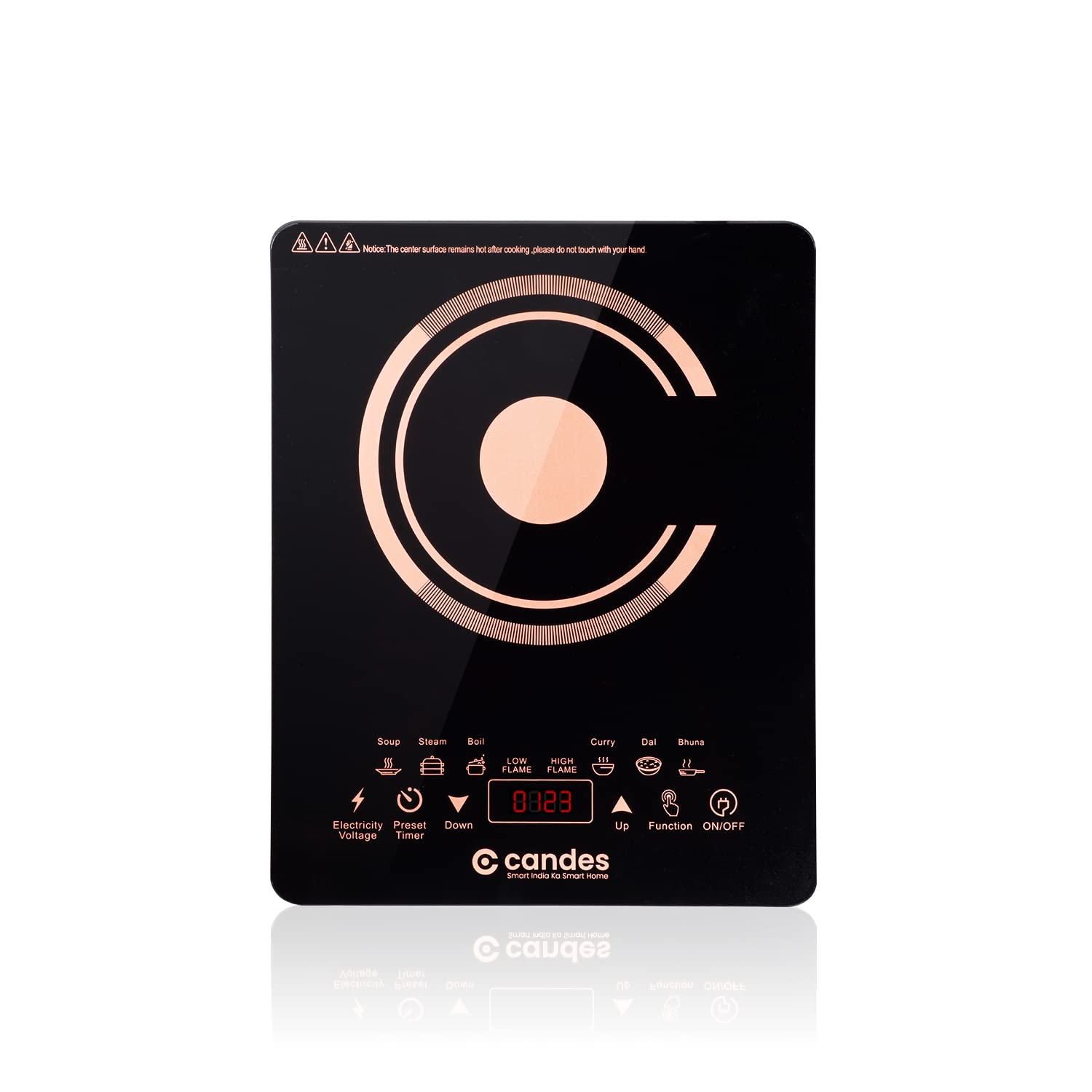 Glass Electric Induction Cooktop ICT-2200-TP  with Touch (Black) (B2B)