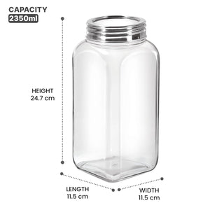 Square Jar With SS 304 Lid (Treo by Milton)