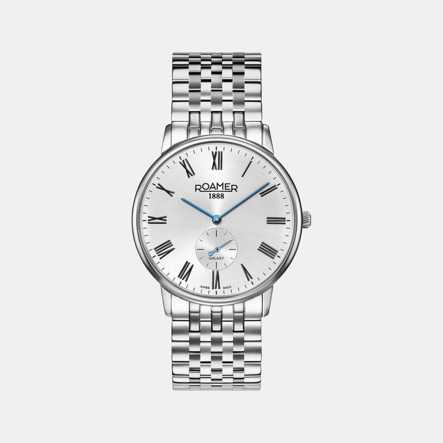 Galaxy Gents Men Quartz Silver Dial Analog Stainless Steel Watch 620710 41 15 50