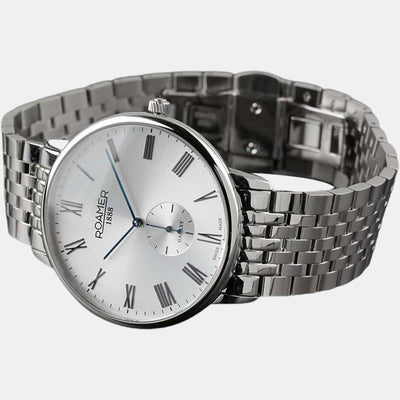Galaxy Gents Men Quartz Silver Dial Analog Stainless Steel Watch 620710 41 15 50