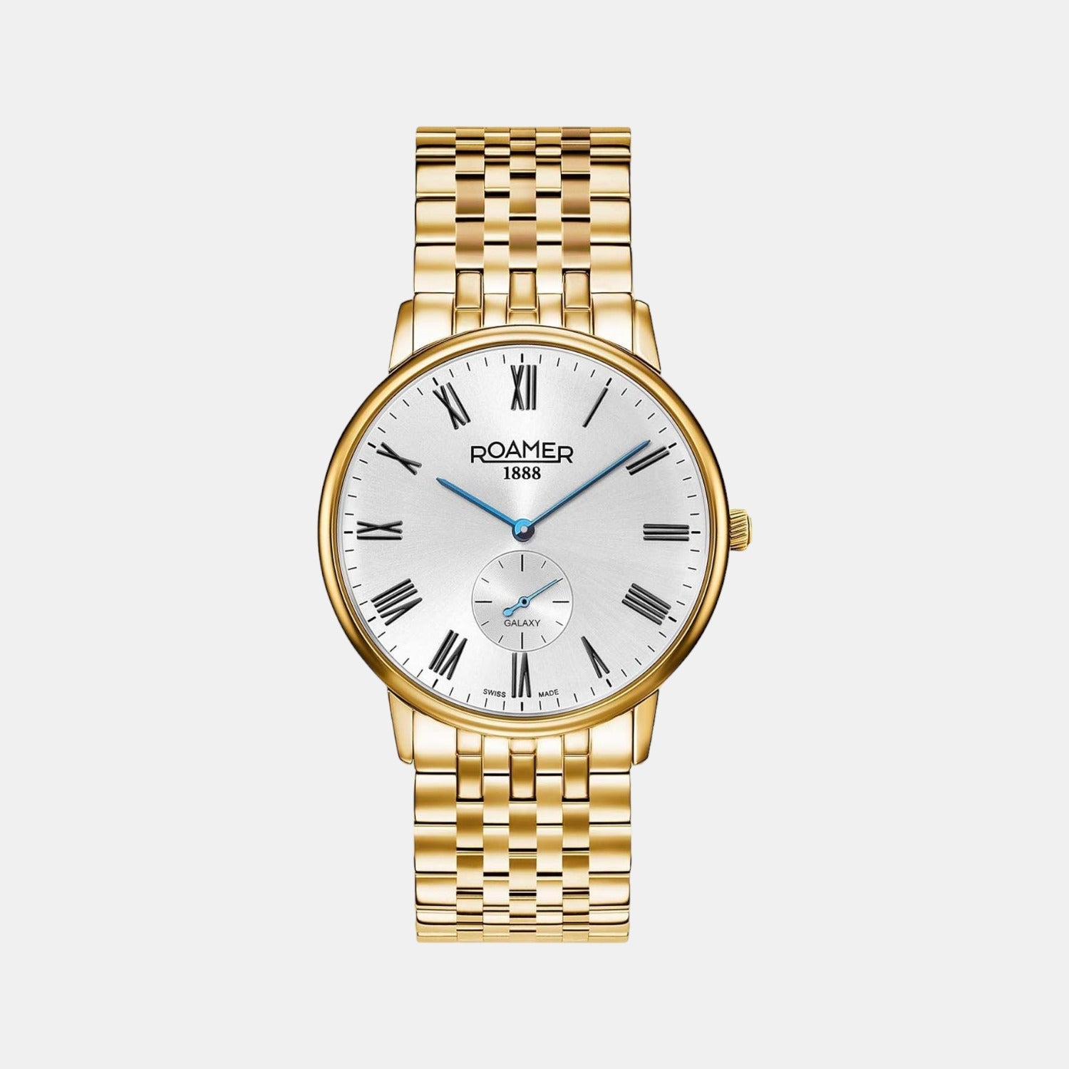Galaxy Men Quartz Silver Dial Analog Stainless Steel Watch 620710 48 15 50
