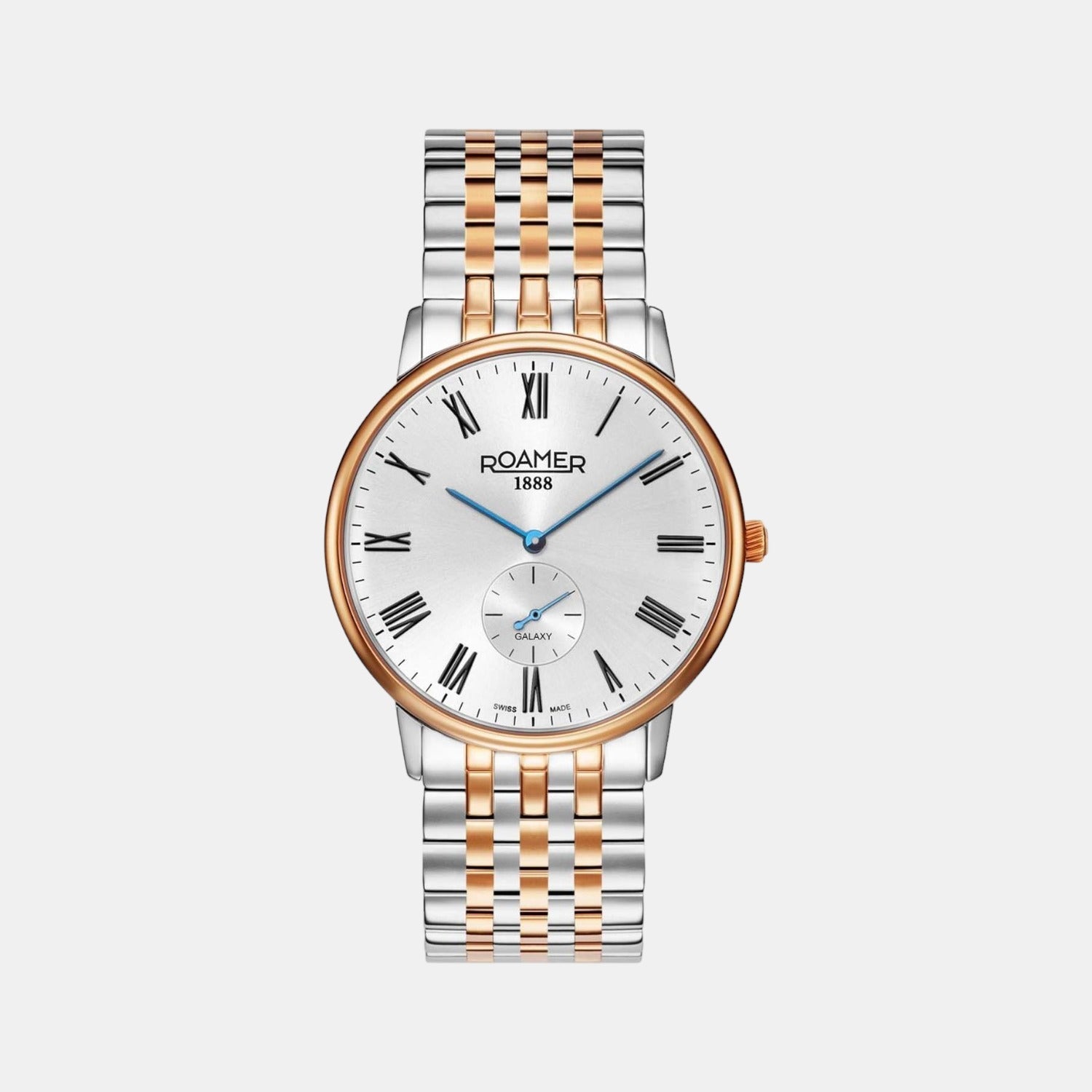 Galaxy Men Quartz Silver Dial Analog Stainless Steel Watch 620710 49 15 50