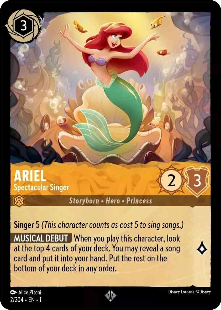 Ariel - Spectacular Singer - 2/204 [The First Chapter] [Non-Foil]