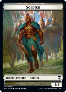 Bird Token (05) // Soldier Token (04) [Kaldheim Commander Tokens] [Non-Foil]