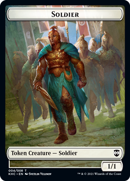 Bird Token (05) // Soldier Token (04) [Kaldheim Commander Tokens] [Non-Foil]