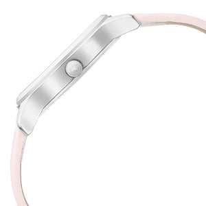 Stunners 4.0 White Dial Analog Pink Leather