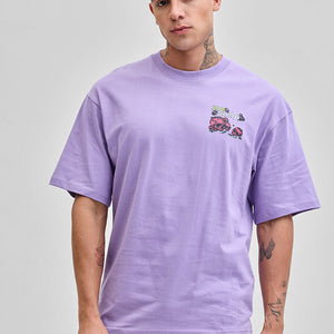 Embrace The Darkness Lavender Oversized T-Shirt