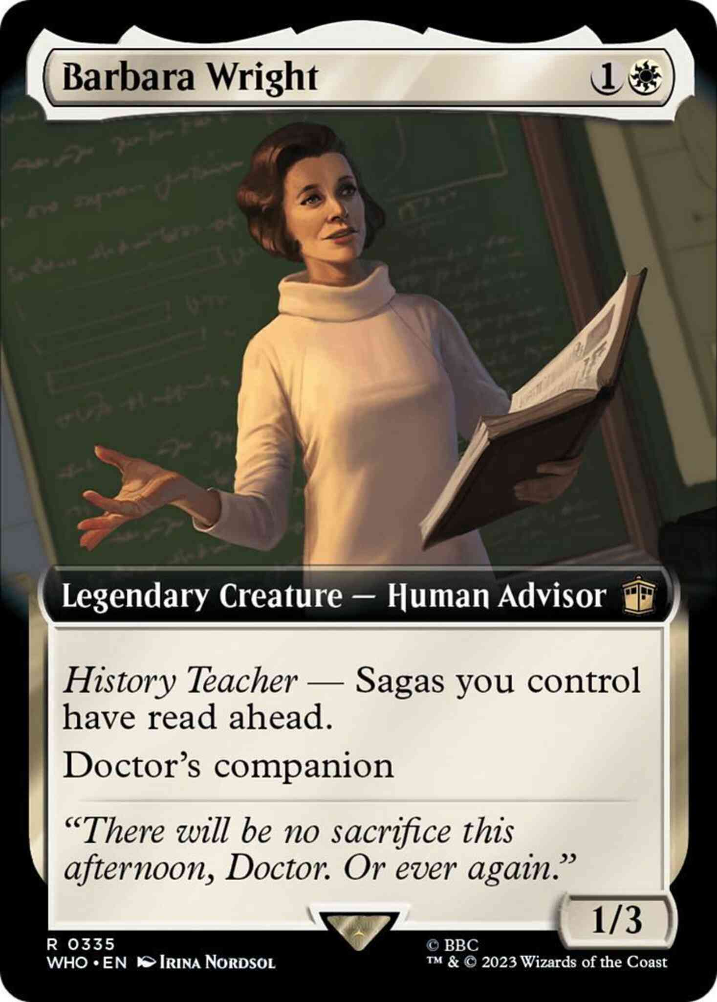 Barbara Wright [335] [Extended Art] [Universes Beyond: Doctor Who] [Non-Foil]
