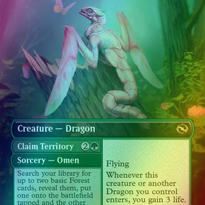 Bloomvine Regent // Claim Territory // Bloomvine Regent // Claim Territory [381] [Borderless] [Tarkir: Dragonstorm] [Foil]