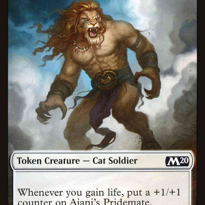 Ajani's Pridemate Token (01) // Spirit Token (1341) [TM20-1] [M20/SLD Set Symbol] [The List] [Non-Foil]