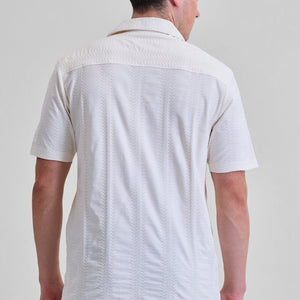 White Cuban Box Fit Shirt