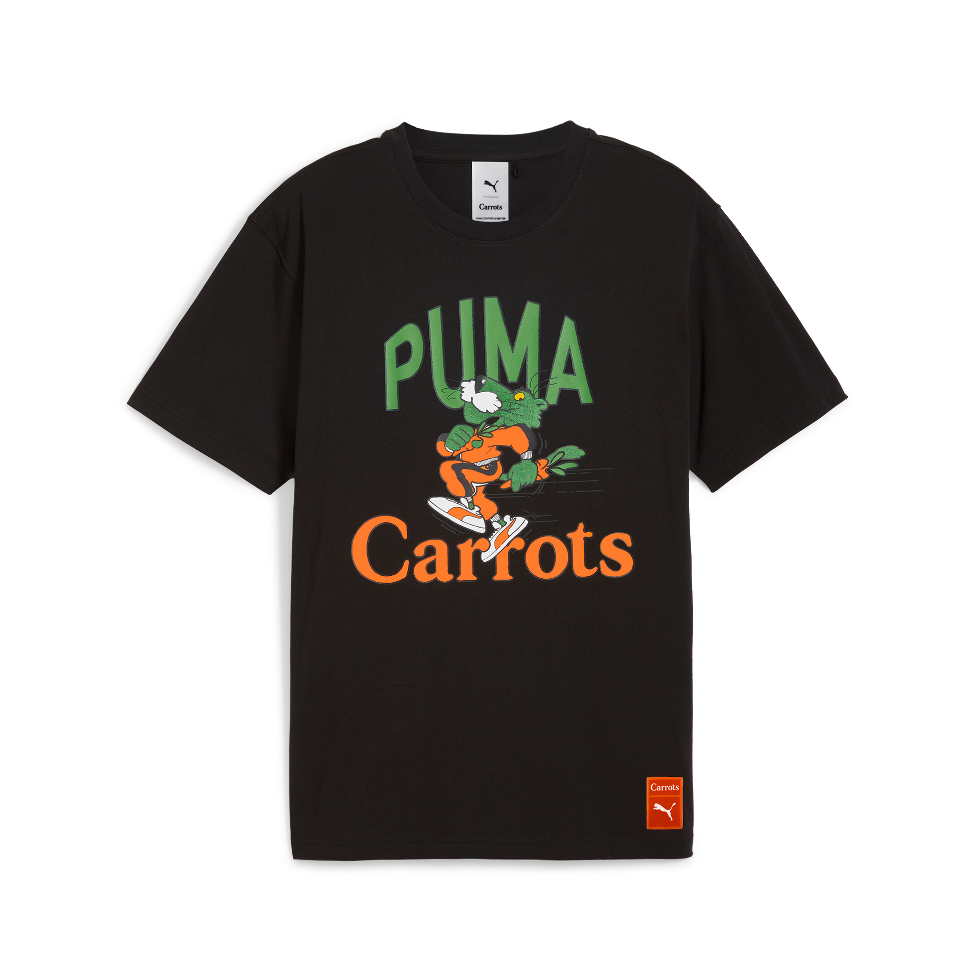 PUMA | x CARROTS RELAXED FIT GRAPHIC TEE { BLACK